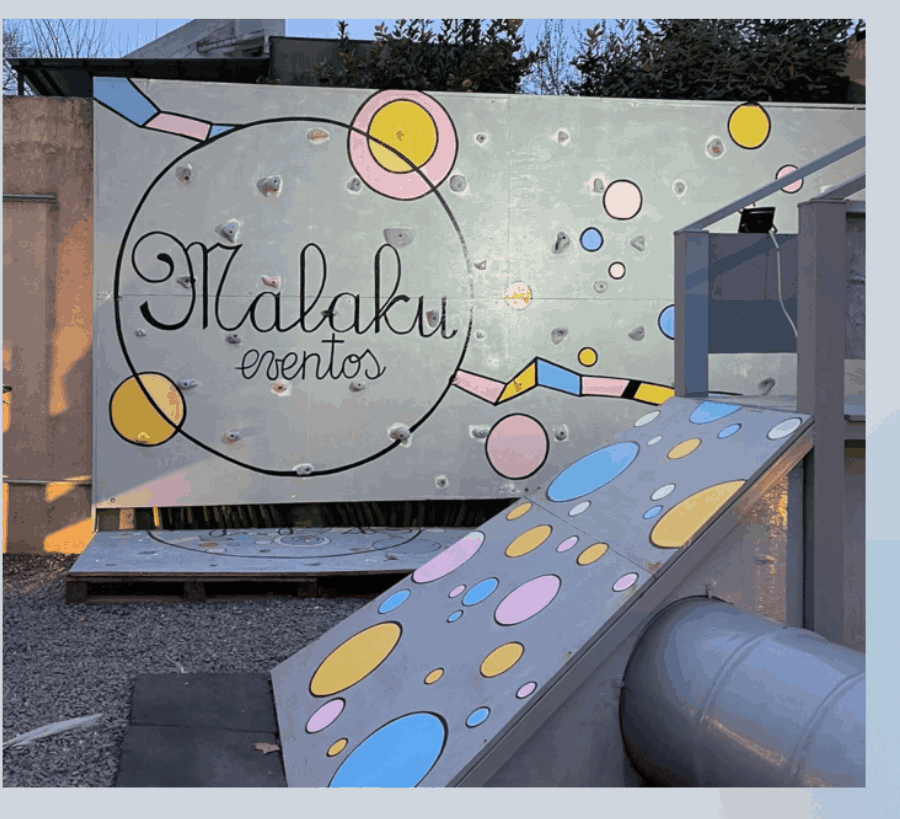 Espacio intervenido — juegos infantiles exteriores Malaku